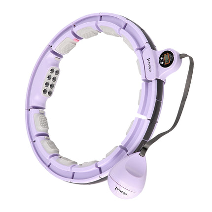 Magnetic Weighted Hula Hoop with Counter, Violet