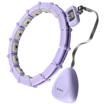 Magnetický zátěžový hula hoop s počítadlem, fialová
