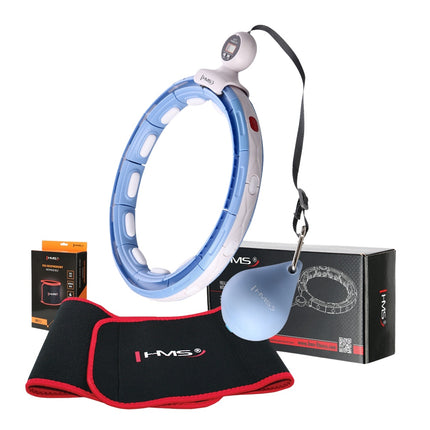 Magnetický zátěžový hula hoop s počítadlem a oporou pasu