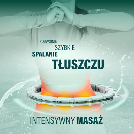 Magnetický zátěžový hula hoop s počítadlem a oporou pasu