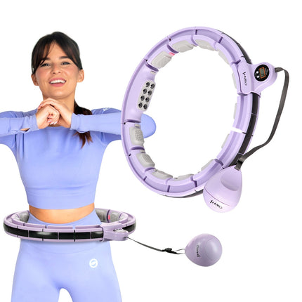 Magnetický zátěžový hula hoop s počítadlem a oporou pasu