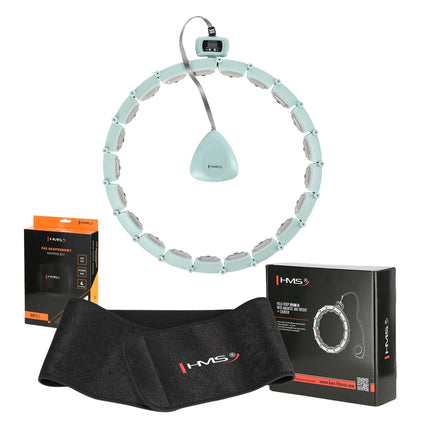 Magnetický zátěžový hula hoop s počítadlem a oporou pasu