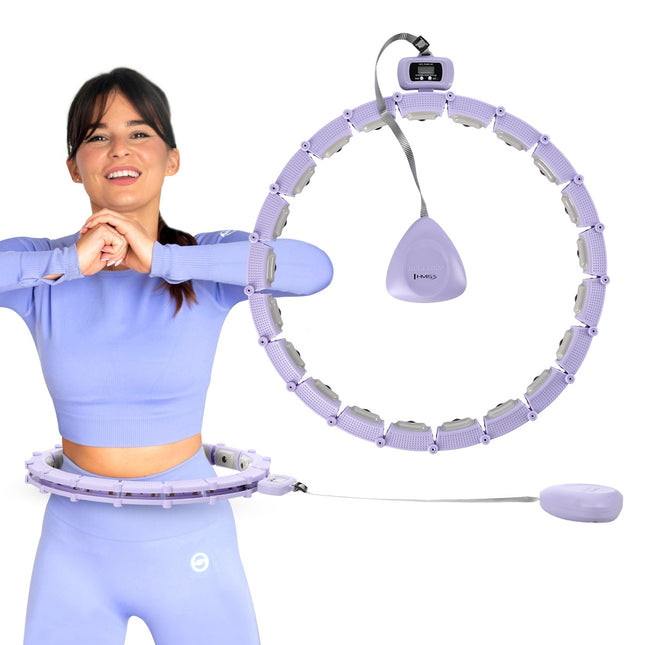 Magnetický zátěžový hula hoop s počítadlem a oporou pasu