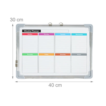 Magnetic Whiteboard 30x40 cm with Markers & Magnets
