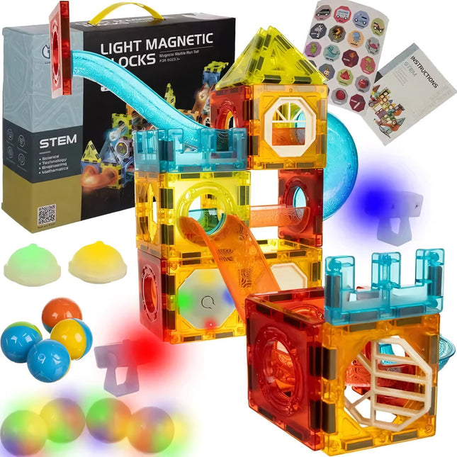 Magnetické kostky – dráha 83 dílků Kruzzel 22684