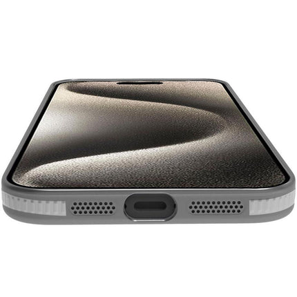 Magsuit pouzdro kompatibilní s MagSafe iPhone 16 poloprůhledné černé