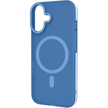 Magsuit pouzdro kompatibilní s MagSafe iPhone 16 poloprůhledné modré