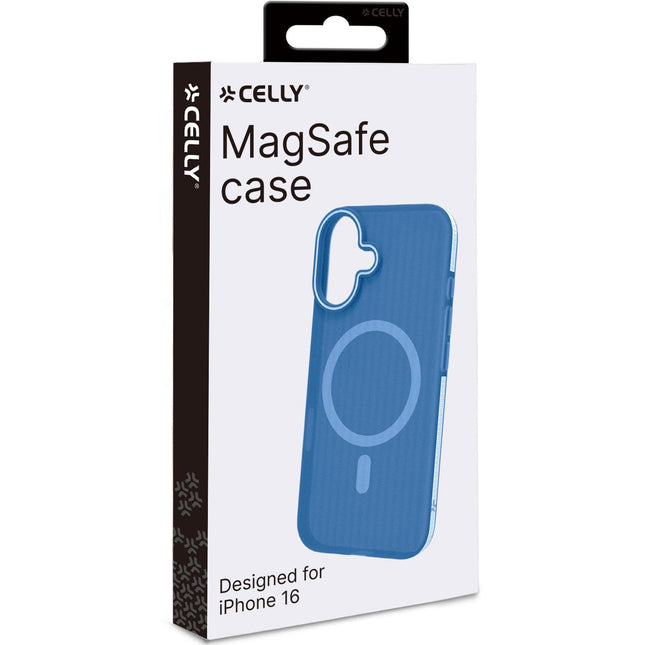 Magsuit pouzdro kompatibilní s MagSafe iPhone 16 poloprůhledné modré
