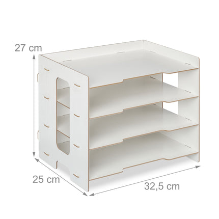 Briefkasten aus MDF mit 3 Fächern