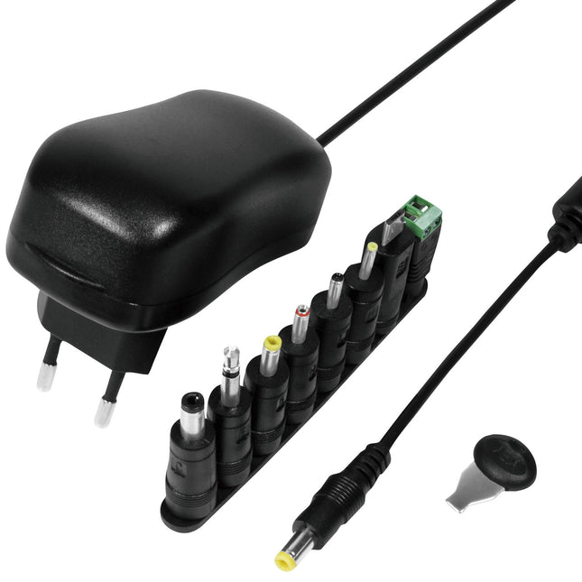 Mains adapter 230V-> 3-12V 1A 12W