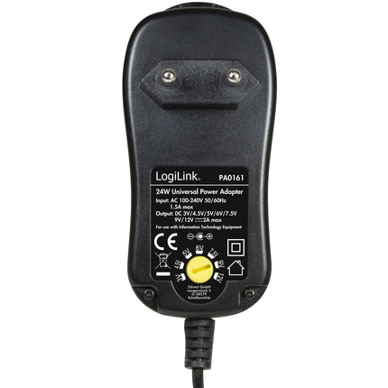 síťový adaptér 230V-> 3-12V 2A 24W