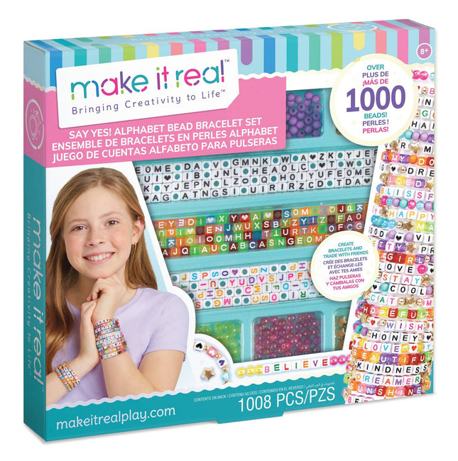 Make It Real DIY sada náramků s abecedou