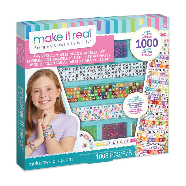 Make It Real DIY sada náramků s abecedou