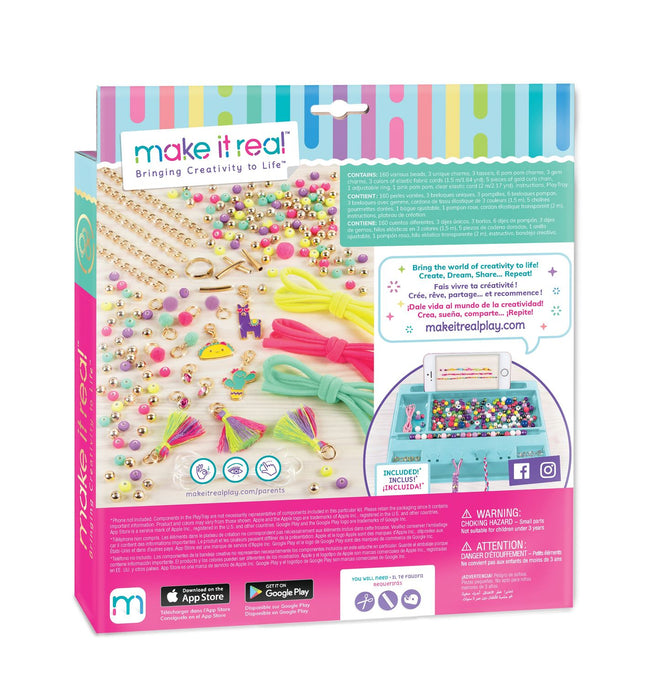 Make It Real DIY sada řetízků a přívěsků „Neo-Brite“