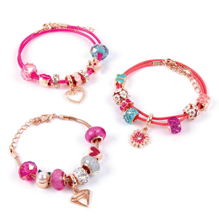 Make It Real DIY sada náramků s přívěsky Halo „Think Pink“