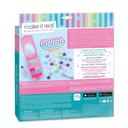 Make It Real Flip Phone Lip Gloss Set And Diy Lanyard