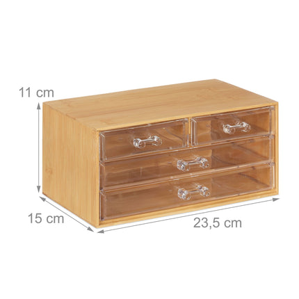 organizér na líčení se 4 zásuvkami