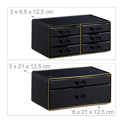 Make-up stand with eight drawers