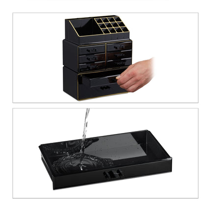 Make-up stand with eight drawers