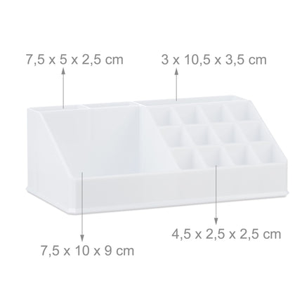 akrylový úložný box na líčení s 21 přihrádkami