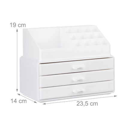 úložný box na líčení se 3 zásuvkami