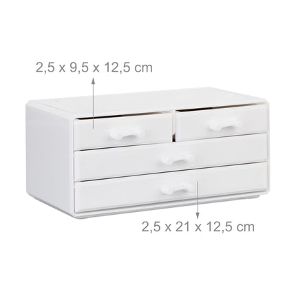 úložný box na líčení se 4 zásuvkami