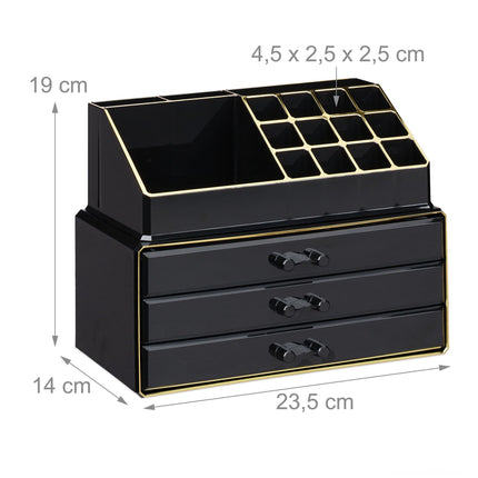 Makeup storage with 4 drawers