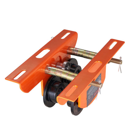 Manual Beam Trolley for Electric Hoist, 0.5 Ton, 60-120 mm