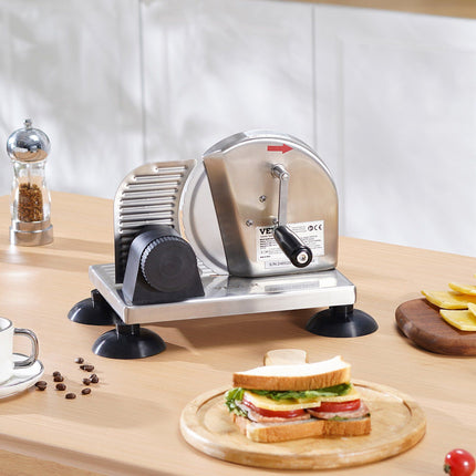 Manual Bread and Cheese Slicer, 0–6 in; Stainless Steel Blade