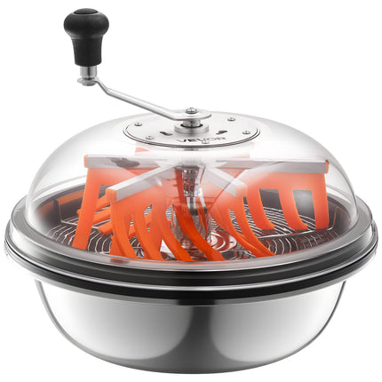 Manual Bud Bowl Trimmer 16 in, Stainless Blades, Clear Lid
