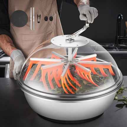 Manual Bud Bowl Trimmer 24 Inch, Stainless Blades, Clear Lid