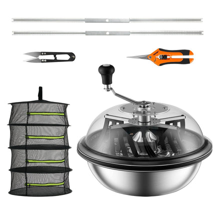 Manual Bud Trimmer Bowl 16 in, Clear Dome, 3 Blades