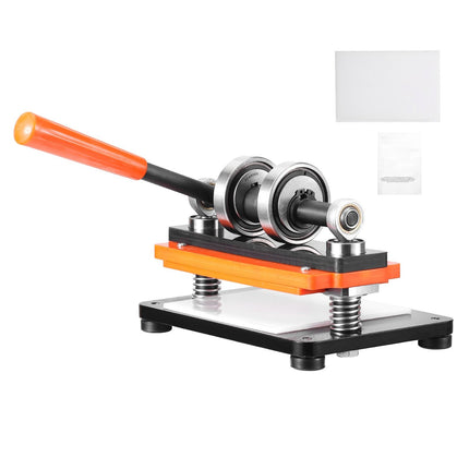 Manual Leather Embossing Press, 18 x 10 cm Plate, 12 mm Stroke