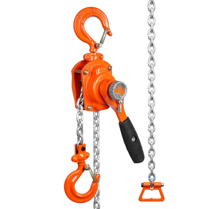 Manual Lever Chain Hoist, 0.5 Ton, 10 ft Lift, G80