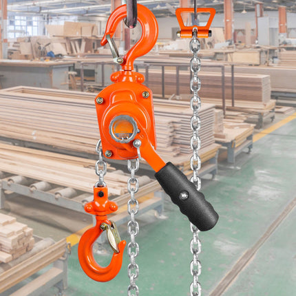 Manual Lever Chain Hoist, 0.5 Ton, 10 ft Lift, G80