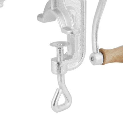 Manual Meat Grinder, Cast Iron Table Clamp, Sausage Stuffer