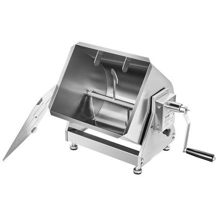 Manual Meat Mixer, 20L Stainless Steel Tilting Tank