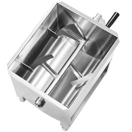 Manual Meat Mixer 60L, Stainless Steel Gearbox, Lid