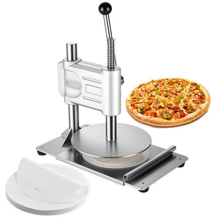 Manual Pizza Dough Press, 9.5-Inch, 100 Parchment Sheets