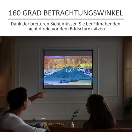 ruční projekční plátno, 100 palců, 4:3/16:9, domácí kino