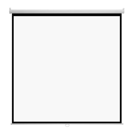 Manual Projector Screen 120 Inch 1:1 Wall-Mount Pull-Down 4K