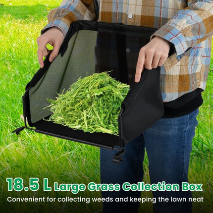 ruční vřetenová sekačka na trávu, záběr 30 cm, koš 18,5 l