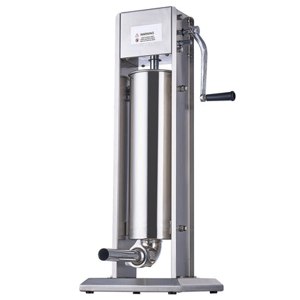 Manual Sausage Stuffer 7L Vertical, Dual-Speed, 5 Tubes