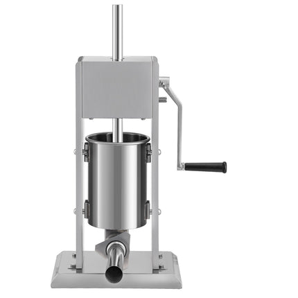 Manual Vertical Sausage Stuffer, 3L, 304 Steel, 4 Tubes