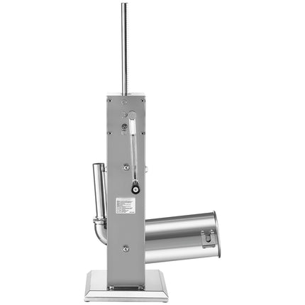 Manual Vertical Sausage Stuffer, 5L, 2-Speed, 4 Tubes