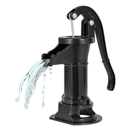 Manual Well Hand Pump, Cast Iron, 25 Ft Lift
