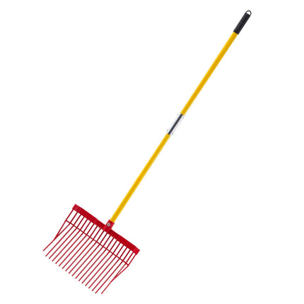 Manure Fork, 18 Angled Tines, 61 in Fiberglass Handle