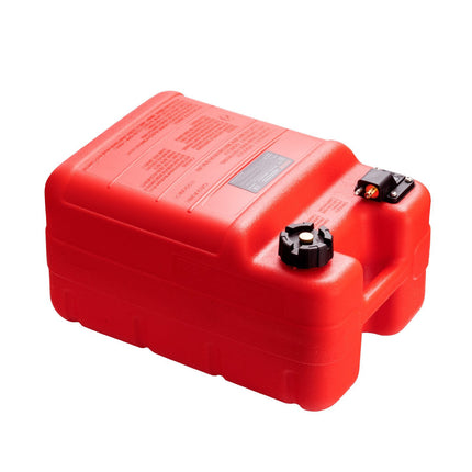Marine Fuel Tank 24L, 9.8ft Hose, Fuel Gauge, Red