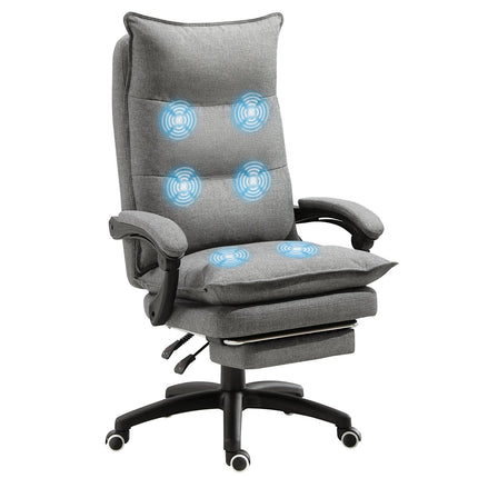 Ergonomická šedá otočná herní židle, výškově nastavitelná, nylon