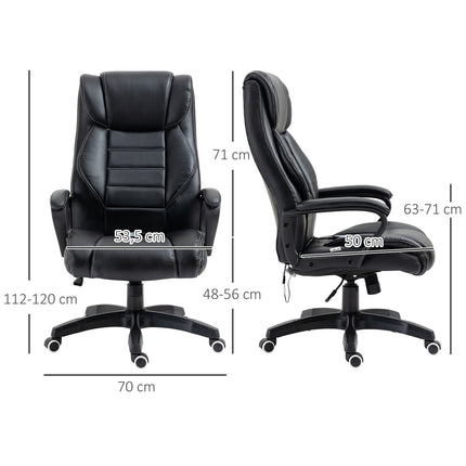 Ergonomická herní židle s nastavitelnou výškou a 6 vibračními body